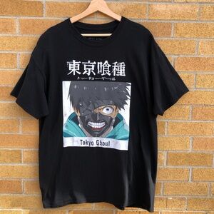Tokyo Ghoul t-shirt Anime Graphic tee size XL black Ken Kaneki unisex x-large✨